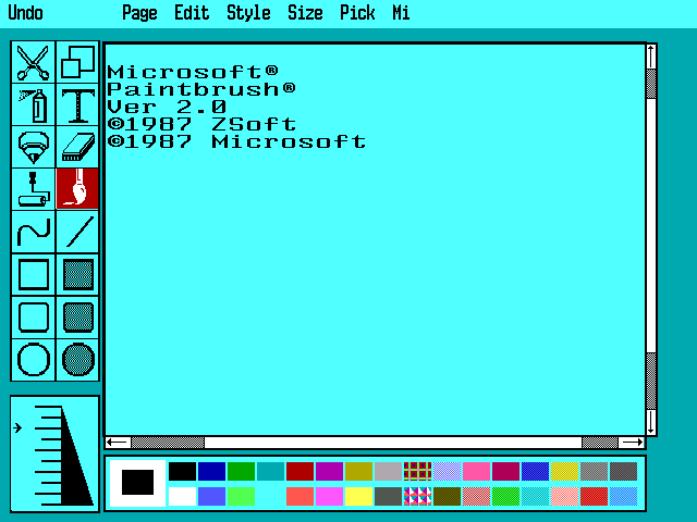 Microsoft Paintbrush 2.0 - Splash